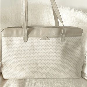 Vintage Liz Claiborne Large Zip Close Tote Bag